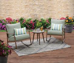 It has to look good, and it has to be durable. Better Homes Gardens Roxbury 3 Piece Cushion Rocking Chair Set Walmart Com In 2021 Rocking Chair Set Better Homes Gardens Rocking Chair