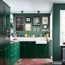 A Gallery Of Kitchen Inspiration Green Kitchen Cabinets Kitchen Trends Dark Green Kitchen