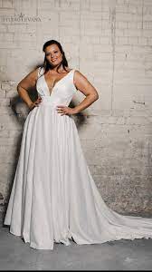 Amazing Plain Satin Plus Size Wedding Gown Narnia By Studio Levana Plus Size Wedding Gowns Modest Wedding Gowns Glamourous Wedding Dress