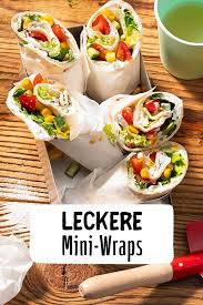 Mini Wraps Mit Knackigem Gemuse Rezept Rezept Rezepte Lebensmittel Essen Lebensmittelfoto