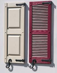Decorative S Hooks Faux Shutter Hinges Vinyl Shutters Outdoor Shutters Shutters Exterior