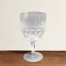 Set of Ten English Cut Crystal Wine Glasses — RIGHT