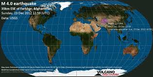 Afghanistan is considered a part of the region even though it was never a. Quake Info Light Mag 4 0 Earthquake Tagab Badakhshan 36 Km East Of Farkhar Takhar Afghanistan On Sun 23 Dec 2012 16 59 Asia Kabul Volcanodiscovery