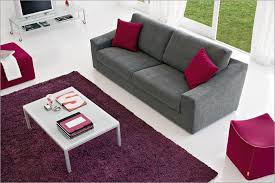 كنب رمادي وبنفسجي