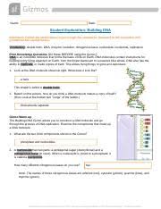 Calorimetry lab gizmo download or read online ebook calorimetry lab gizmo explore learning answer key in pdf format from the best user guide database. Dna Gizmo Docx Name Date Student Exploration Building Dna Directions Follow The Instructions To Go Through The Simulation Respond To The Questions And Course Hero