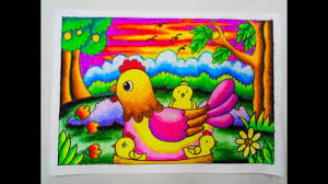Gambar mewarnai buah jambu air. Cara Mewarnai Gradasi Dengan Crayon Oilpastel Chicken Youtube