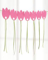 Vorlagen blumen basteln schablonen zum ausdrucken blumen vorlage schablonen vorlagen ausschneiden ausmalbilder zum ausdrucken kostenlos ausmalbilder ausdrucken ostern vorlagen blatt vorlage. Tulpen Girlande Aus Papier Basteln Fur Den Fruhling