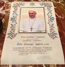 La Comunita Monastica Di Montecassino In Festa Per Il 50º Anniversario Di Sacerdozio Del Caro D Giuseppe Roberti Anniversario Festa Comunita