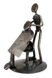 Auto Part Statuette Haircut In 2021 Scrap Metal Art Welding Art Welding Art Projects