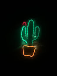 Cactus Neon Neon Telefon Duvar Kagitlari Duvar Kagitlari