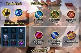 Rekomendasi Build Barats Guide Hero Mobile Legends Queens Game