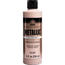 Payne's grey (which is almost black with blue tones) is incredible when mixed with true blue, red russet, spring green, or misty lavender for jewel tones. Shop Plaid Folkart Metallics Rose Gold 8 Oz 6101e 6101e Plaid Online