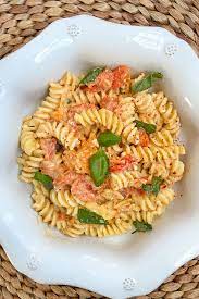Tiktok Feta Tomato Baked Pasta Lemon Stripes