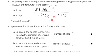 Description of summative performance task: Grade 6 Unit 2 Lesson 9 Practice Problems Youtube