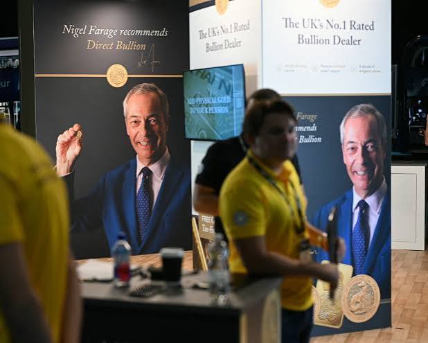 Farage criticised for £400,000 job promoting physical gold as pension investment | Nigel Farage | The Guardian
