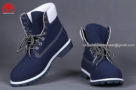 Black And White Timberlands Timberland Men S 6 Inch Classic Boots Dark Blue White 81 00 Blue Timberland Boots Boots Baby Blue Timberland Boots