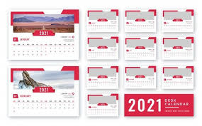 Desk Calendar 2021 In 2020 Print Calendar Desk Calendars Calendar