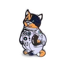 Download Cat Enamel Pin Astronaut Kitty In A White Space Suit Glow In The Dark Pricepulse