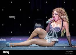 Sydney, Australia. 25th May, 2016. Ladyboy Kyrha performs a Beyoncé  tribute during the Thailand Ladyboy Superstars Cabaret photo call in the  Cabaret Big Top at Fox Studios Credit: Hugh PeterswaldPacific PressAlamy  Live