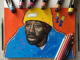 Tyler, The Creator Professional Colored Pencils >> https://bit.ly/2HulL6Y  Acrylic Premium Paints >> https://bit.ly/2DiuDfp Artist Credit: @hawwttopic  What musical artist have you always wanted to draw? 🎵 #arteza  #acrylicpainting
