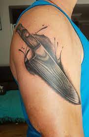 Damascus Chef Knife Tattoo