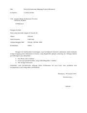 Check spelling or type a new query. Surat Lamaran Kerja Asriadi Docx Hal Surat Permohonan Magang Polisi Kehutanan Lampiran 1 Satu Berkas Yth Kepala Dinas Kehutanan Provinsi Sulawesi Course Hero