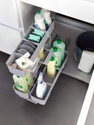 If you are intentional about organizing under the kitchen sink, you may be surprised by how much extra storage space you can squeeze out from around the plumbing, garbage disposal, and water filtration system. 25 Brilliant Under Sink Storage Ideas For Kitchen Organizers Homemydesign