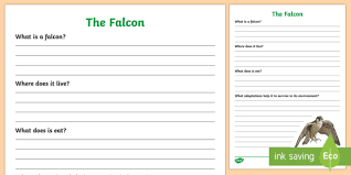 Blue falcon award template 32077 newsmov. Falcon Information Text Writing Template Teacher Made