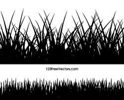 Publicdomainvectors Org Contour Image Of Grass Silhouette Illustration Grass Vector Grass Clipart