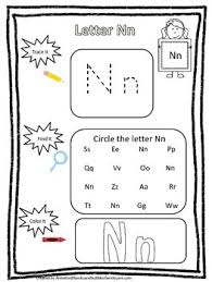 Free | printable | k5 learning. Letter N Trace It Find It Color It Preschool Printable Worksheet Daycare