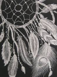 Black And White Dream Catcher Art Pin On Art Illustration