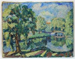 Prior to this art movement, still lifes and portraits as well as landscapes were usually painted in a studio. John Danabashian Impressionist Landscape Painting 1947 Mutualart