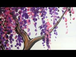Ear Bud Painting Let Us Learn What We Can Do With A Ear Bud And Some Colours To Make B Cherry Blossom Painting Arts And Crafts For Kids Diy Canvas Art