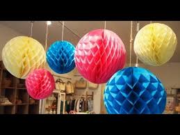 Honeycomb paper decorations bring me back to my childhood immediately. Paper Crafts How To Make A Paper Honeycomb Ball Tutorial 1 Youtube