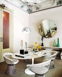 Le designer eero saarinen a voulu innover en créant une chaise d'une pièce, le pied et l'assise formant une unité visuelle. Les Chaises De Warren Platner A Part Ca Interior Platner Chair Dining Room Design