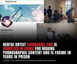 Luis Alverto Alvarado on X: ≿━━━━━━━━༺❀༻━━━━━━━━≾ @Shirakami_san to jail  for creating NSFW content from the hoyoverse (genshin impact, honkai  impact, ect) 10 years sentence. Shirakami san may have been reported by  MiHoYo