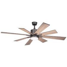 When shopping for a ceiling fan, you may want to see these kichler models first. Vaxcel Lighting F0081 Dark Nickel Crawford 60 8 Blade Led Indoor Ceiling Fan With Remote Control Lightingdirect Com