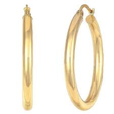 14k gold earring findings are hoops, leverbacks, earwires, threaders, post and prongs made from solid 14k gold. 14k Gold Hoop Earrings 3mm X 30mm Sam S Club
