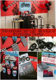 Motorcycle Rally Birthday Party Design Dazzle Motorcycle Birthday Parties Motorcycle Party Motorcycle Birthday