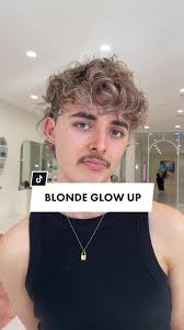 A blonde boy glow up for our own @fletcher king. Who wants more curly hair  content? Using