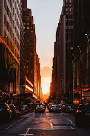Desktop and mobile phone wallpaper 4k sunset, road, landscape, scenery, 4k, #170 with search keywords. Red Sedan City Sunset New York Buildings Cars 4k Wallpaper Hdwallpaper Desktop Sunset City New York Iphone Wallpaper New York Wallpaper