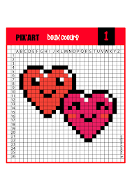 Drawing pixel art is easier than ever while using pixilart. Coeur Pixel Art Facile A Faire Pixel Coeur Facile Gamboahinestrosa Si Jamais Vous Voudriez Voir Un Autre Dessin En Gambar Jadul