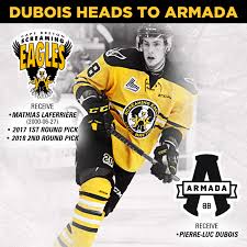 C/w shoots a very interesting prospect for sure. Screaming Eagles Trade Pierre Luc Dubois To Blainville Boisbriand Cape Breton Eagles