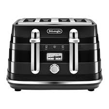 De Longhi Avvolta Cta 4003 Bk Grille Pain 4 Tranche 4 Emplacements Black With Chrome Details Achat Vente Grille Pain Toaster Cdiscount