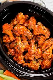 Crock Pot Chicken Wings Eliminate The Mess And Oil Of Deep Fried Chicken Wings While Crea Slow Cooker Chicken Wings Chicken Wings Crockpot Superbowl Party Food