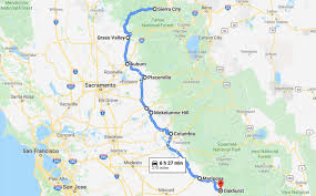 This is a picture of where deposits have been found in the past, or that are currently. 18 Gold Mining Towns On California S Highway 49 Raregoldnuggets Com