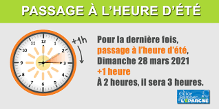 C'est l'heure de la vérité brutale #6! Changement D Heure Du 28 Mars 2021 Le Dernier Passage A L Heure D Ete Actualites Socio Economiques