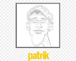 Gambar sketsa oval tipis dengan beragam ukuran di seluruh kepala spongebob. Garis Seni Hidung Kartun Gambar Png