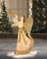 44 Cotton Thread Led Lighted Gold And Silver Glitter Angel Outdoor Christmas Decoration In 2020 Outdoor Christmas Decorations Outdoor Christmas Christmas Angels Diy