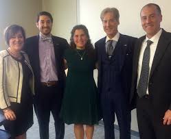 Dean Kelly Nichols, Dr. Mark Schaeffer, alumnus Dr. Brook …